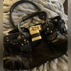 Chloe bag with cute lock (missing key, but you don’t need it)
